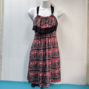 NEW American One Halter Stretch Floral Dress Size S